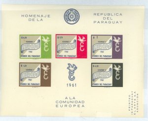 Paraguay #627a var Mint (NH) Souvenir Sheet