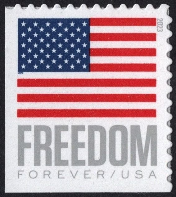 SC#5790 (Forever) Freedom U.S. Flag Booklet Single: APU (2023) SA