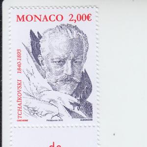 2015 Monaco Pyotr Tchaikovsky (Scott 2815) MNH