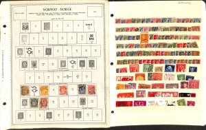 Norway Stamp Collection on 30 Minkus Pages, 1856-1992 (BB)
