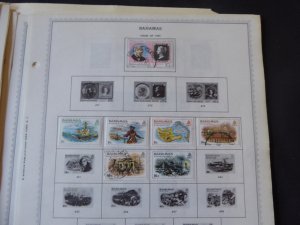 Bahamas 1884-1991 Stamp Collection on Album Pages