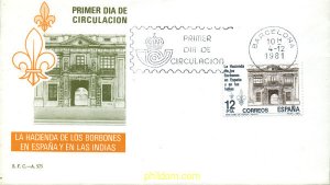 282050 MNH ESPAÑA 1981 LA HACIENDA DE LOS BORBONES EN ESPAÑA Y EN LAS INDIAS