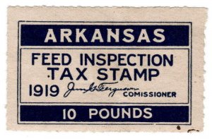 (I.B) US Revenue : Feed Inspection Tax 10lb (Arkansas)