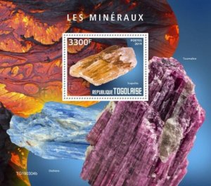 Togo - 2019 Minerals on Stamps - Stamp Souvenir Sheet - TG190304b