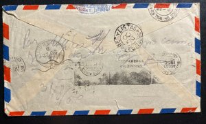 1950 Sliema Malta Airmail cover To Buenos Aires Argentina Silver Wedding Stamp 