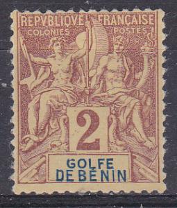 Benin  21 MNH 1893 2c Navigation & Commerce