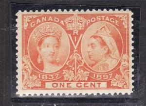 Canada-Sc#51-unused 1c NH  orange Diamond Jubilee-QV-1897-