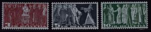 Switzerland 1938 3fr., 5fr. & 10fr. Citizens   Key Stamps VF+/NH(**)