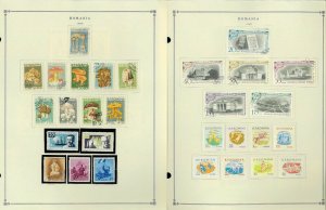 Romania 1955-1984 CTO (mostly), M & U Hinged on Scott International Pages