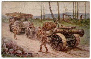 (I.B) Cinderella : National War Savings Postcard 1d (Siege Howitzer)