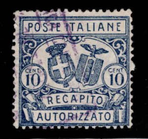 Italy Scott EY1 Used Authorized Delivery stamp