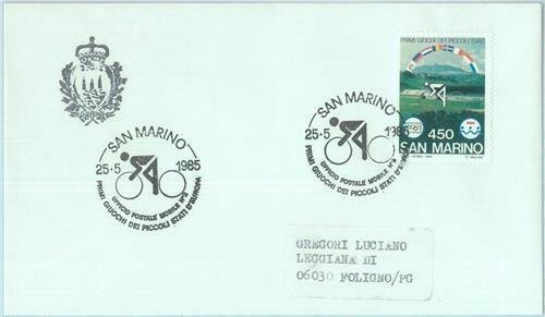 89844 - SAN MARINO - Postal History - SPECIAL POSTMARK 1985 SPORT Cycling-