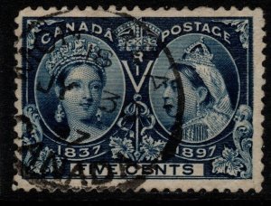 CANADA SG128 1897 5c DEEP BLUE FINE USED