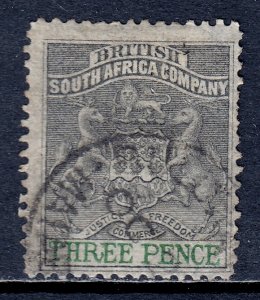 Rhodesia - Scott #4 - Used - Several pulled perfs at right - SCV $4.50