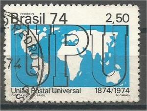 BRAZIL, 1974, used 2.50cr, Universal Postal Union. Scott 1361