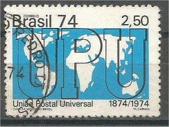 BRAZIL, 1974, used 2.50cr, Universal Postal Union. Scott 1361