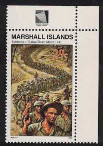 Marshall Is. Surrender of Bataan 1942 WWII Corner 1992 MNH SG#417