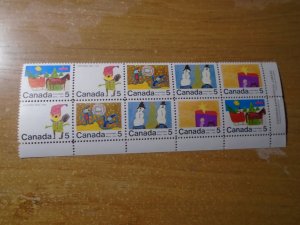 Canada  #  522iv/523iii  Slach in 5 # 88 / Blue thread on snowman  #  98