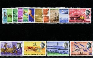 Solomon Islands 1968 Local Activities set complete superb MNH. SG 166-180.