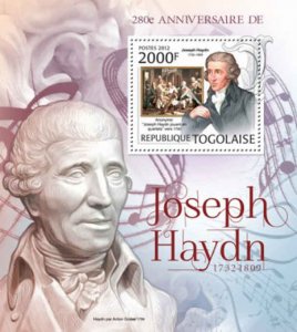 Togo - Composer Joseph Haydn - Souvenir Stamp Sheet - 20H-447