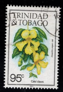 Trinidad  & Tobago Scott 402j used flower  stamp