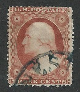 26 Used, 3c. Washington,  scv: $9