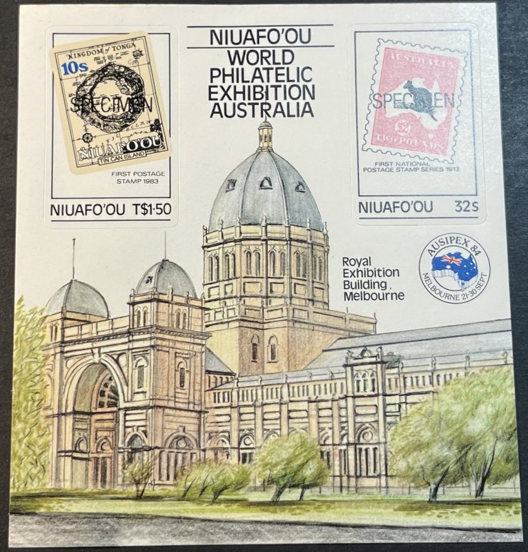 NIUAFO'OU # 50--MINT/NEVER HINGED---SPECIMEN---SOUVENIR SHEET--1984