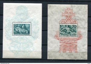 Hungary 1940 2 Souvenir Sheets Sc B113/B122 MNH/MH 13292