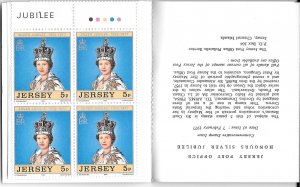 Jersey #168 Guernsey #145 Jubilee 2 booklets. One W/ Stamps upside-down (12220)