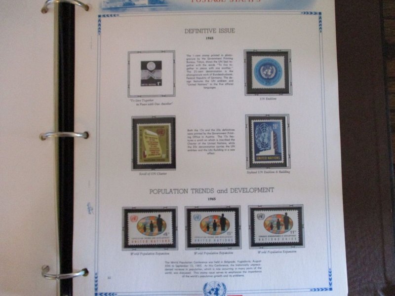 UN Collection White Ace Album - WDWPhilatelic (A1)