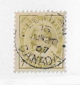 Canada Sc #92  7c Edward   used with CDS  VF