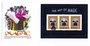 5306  Art of Magic, Souvenir Sheet Panda Cachets #10, FDC