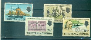 Tristan Da Cunha - Sc# 153-6. 1971 50th Ann Shackleton Exp. MNH $4.45.