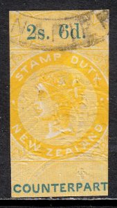 New Zealand - 2/6 Counterpart Rev. - Barefoot 2012 #1 - Trimmed perfs - CV £35