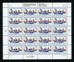 US Scott 3001 US Naval Academy Full pane of 20 Mint NH