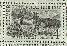 1959 sheet, Silver Centennial issue Sc# 1130