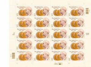 US 3504 - 34¢ Nobel Prize Centenary Unused