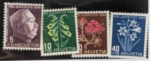 Switzerland #B179-B182 Pro Juventute MNH