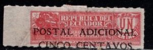 Ecuador - #RA44 Tobacco Stamp Surcharged - Used