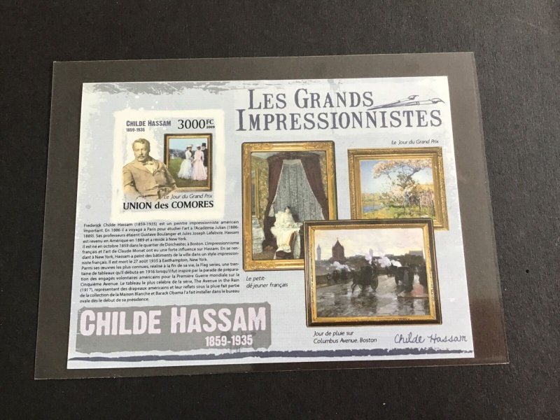 Unión Des Comores Impressionists  Mint Never Hinged Imperf Stamp  Sheet R38710