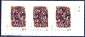 Canada 2011 Art Paintings Mi. 2702 strip of 3 MNH