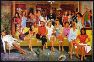 Abkhazia 1999 Cover Girls (Models) composite imperf sheet...