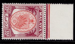 MALAYSIA - Negri Sembilan GVI SG57, 35c scarlet & purple, NH MINT.