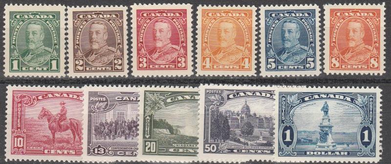 Canada #217-27   MNH  CV $205.60  (A8642)