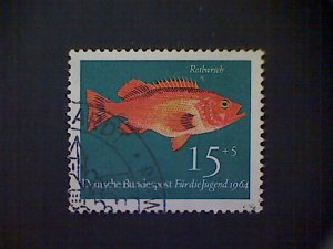 Germany, Scott #B397,  used(o), 1964 semi-postal, Fish, Red Perch, (15+5)pf