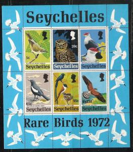 Seychelles 304a MNH 1972 Birds Sov. Sheet CV $35.00