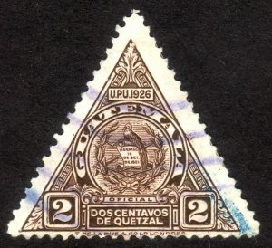 1929, Guatemala, 2c, Used, Sc O7