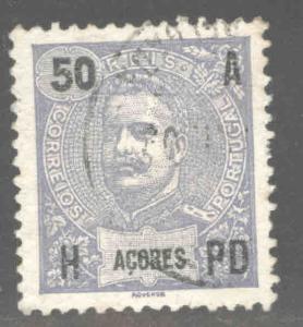 Azores Scott 106 Used, King Carlos opt