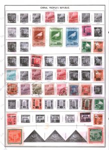 Collection, China, PRC Part A, Harris Pages, 1949/1951 Cat $195, Mint & Used