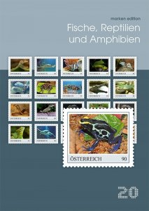 Austria 2019 MNH Stamps Sheet of 20 Fish Raptiles Frogs Snakes Turtles